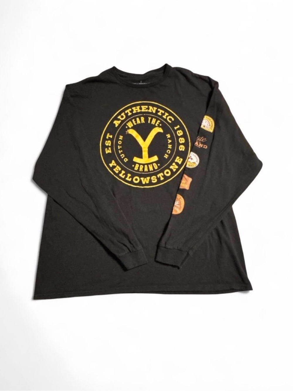Official “Yellowstone” Black Long-Sleeve Graphic Tee